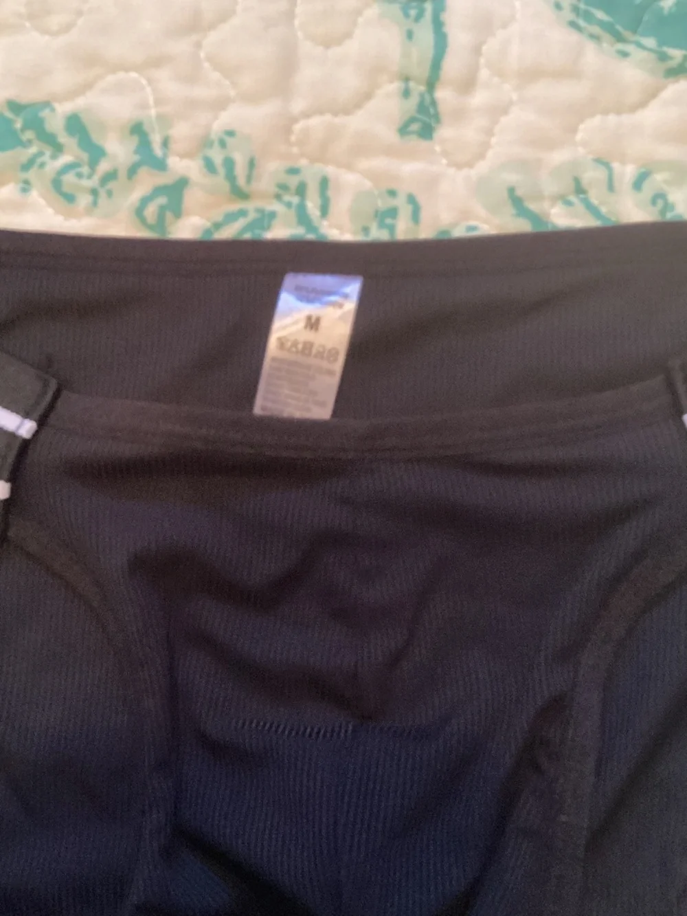Sexy black ribbed brief, medium